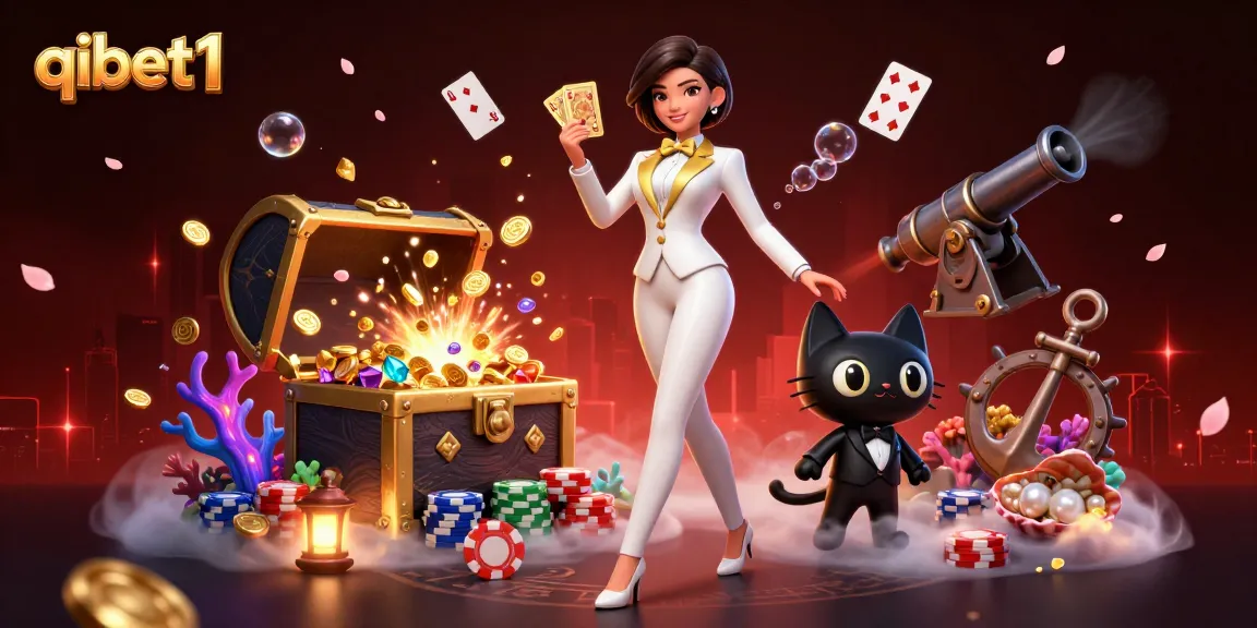 Experience exciting wins with qibet1 featuring glamorous casino elements in an immersive 3D scene.