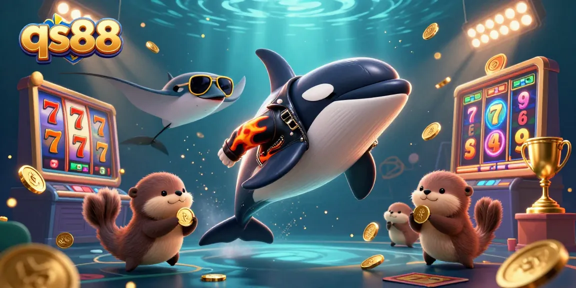 Spin into excitement at qs88 with 3D characters and vibrant casino elements capturing the thrill of the game.